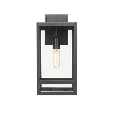 Nuri 1 Light Outdoor Wall Sconce In Outdoor Style 17.5 x 7.5 In by Z-Lite - 596M-BK