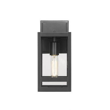 Nuri 1 Light Outdoor Wall Sconce In Outdoor Style 13.5 x 6.25 In by Z-Lite - 596S-BK