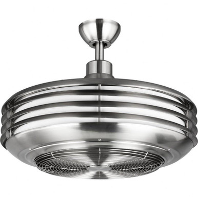 Sanford Wide Ceiling Fan 1 Light Damp Rated 22.88 x 17.75 Inch by Progress - P2594