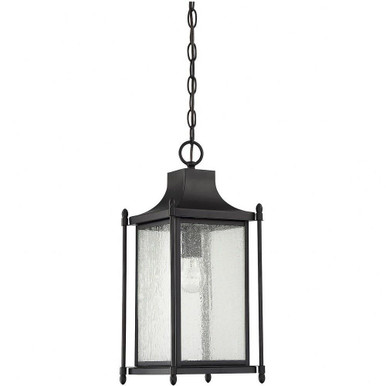 Dunnmore 1 Light Small Outdoor Pendant by Savoy House - 5-3455-BK