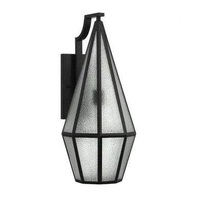 Peninsula 1 Light Outdoor Wall Lantern 24 Inch Tall by Savoy House - 5-705-BK