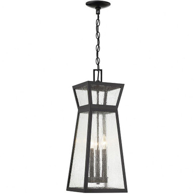 Millford 3 Light Small Outdoor Pendant by Savoy House - 5-638-BK