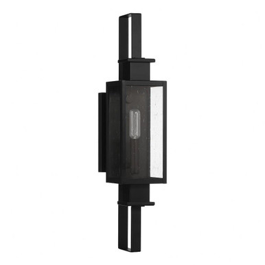 Ascott 1 Light Outdoor Wall Lantern by Savoy House - 5-825-BK