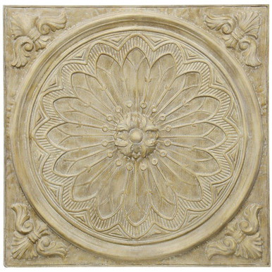 Natural Slate Medallion 36.2 Inch Dimensional Wall Decor by Stylecraft - WI42689DS