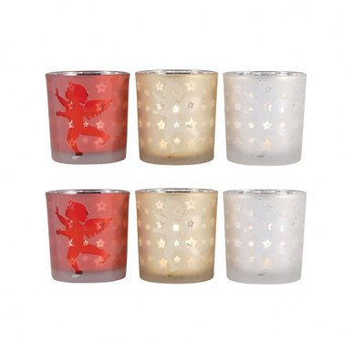 Cherubs 5 Inch Votive (Set of 3) In Traditional by Elk Home - 394331/S2