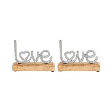Love - Table Decor (Set of 2) In Traditional Style-4.5 Inches Tall and 8 Inches Wide - 201370/S2