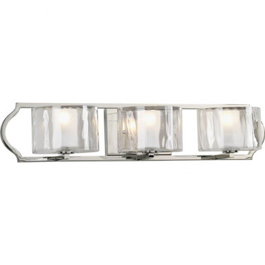 Caress 3 Light Vanity Light by Progress - P3077-104WB