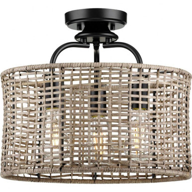 Lavelle 3 Light 15.63 Inch Wide Semi Flush Mount by Progress - P350183-031