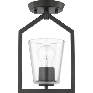 Vertex One Light 5 Inch Wide Semi Flush Mount by Progress - P350258