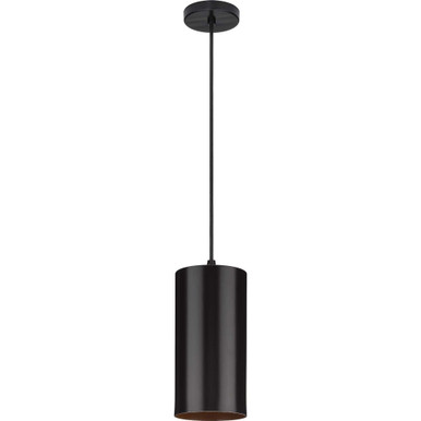 Cylinder 1 Light Outdoor Mini Pendant 12 Inch Tall by Progress - P500356