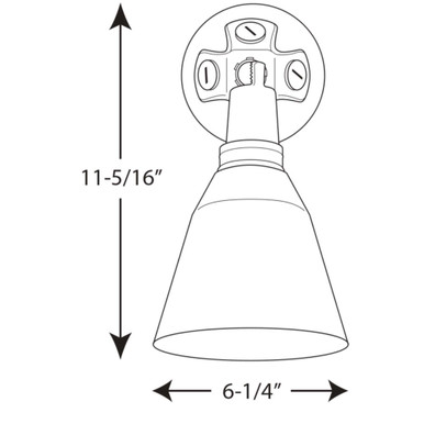 Par 1 Light Outdoor Wall Lantern by Progress - P5202