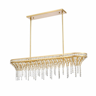Fantania 4 Light Oversized Linear Chandelier by ELK Home - 82226/4