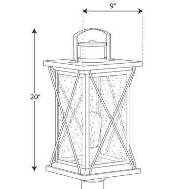 Barlowe 1 Light Outdoor Wall Lantern 20 Inch Tall by Progress - P540068