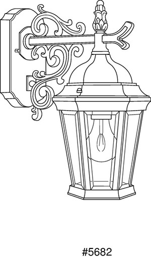 Welbourne 1 Light Outdoor Wall Lantern by Progress - P5682