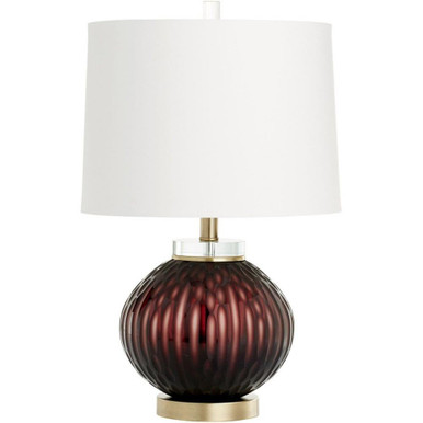 Denley One Light Table Lamp 14 Inches Wide by 22.5 Inches High by Cyan  - 09289