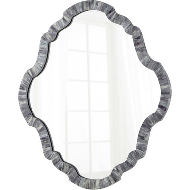 san Leandro Mirror 34.25 Inch Wide by 38.25 Inch High by Cyan - 08997