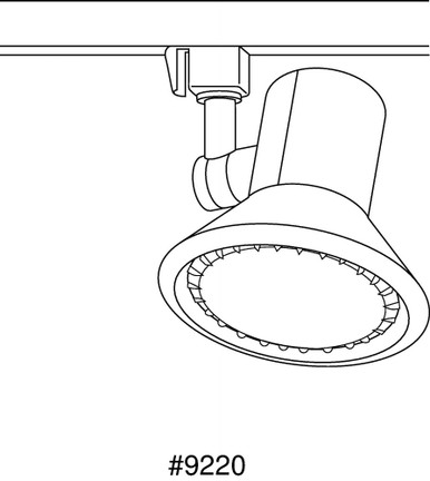 Alpha Trak Shallow Profile  Track Light  1 Light by Progress  - P9220