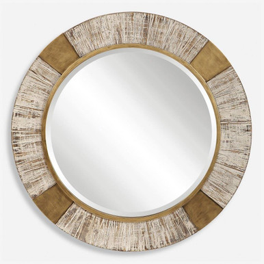 Reuben Round Mirror 39.75 Inch Tall and 39.75 Inch Wide by Uttermost - 09478