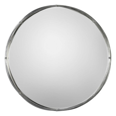 Ohmer 40 Inch Round Metal Coils Mirror by Uttermost - 09225