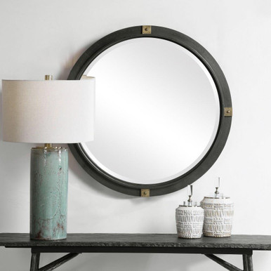 Tull - 36 Inch Industrial Round Mirror - 09635