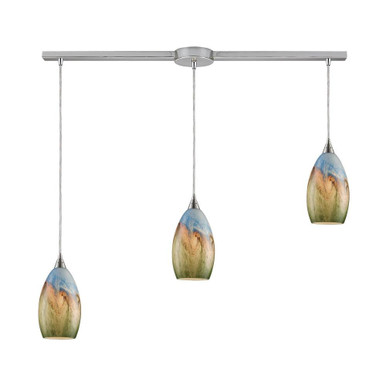 Geologic 3 Light Oversized Linear Pendant by ELK Home - 10077/3L
