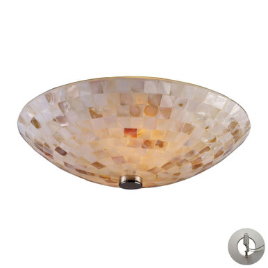 Capri 2 Light 12 Inch Wide Coastal Flush Mount by ELK Home - 10140/2-LA