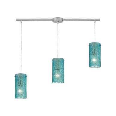 Ice Fragments Three Light Oversized Linear Pendant by ELK Home - 10242/3L-AQ