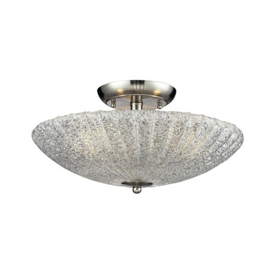 Luminese 3 Light 16 Inch Wide Semi Flush Mount by ELK Home - 10271/3