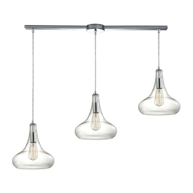 Orbital 3 Light Oversized Linear Pendant by ELK Home - 10422/3L