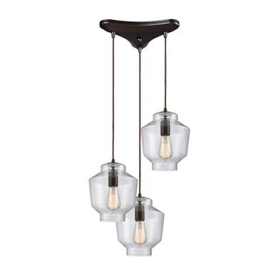 Barrel 3 Light Medium Pendant by ELK Home - 10905/3
