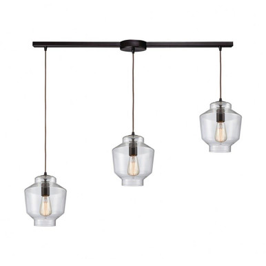 Barrel 3 Light Oversized Linear Contemporary Pendant by ELK Home - 10905/3L