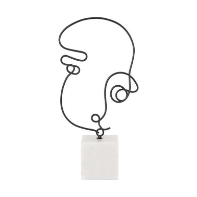 Line Drawing 22 Inch Sculpture by Elk Home - 8700-004