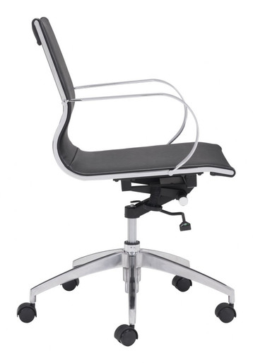 Glider Low Back Office Chair 31.8 Inch Tall X 27.6 Inch Wide by Zuo Modern - 100374