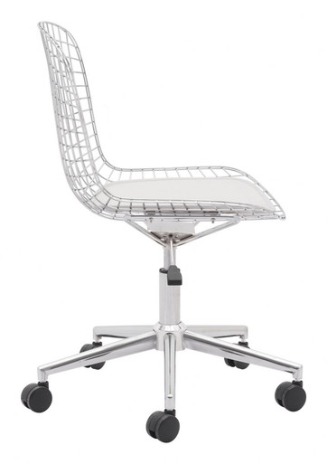Wire Office Chair 29.1 Inch Tall and 23.2 Inch Wide by Zuo Modern - 100948