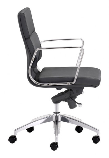 Engineer Low Back Office Chair 34 Inch Tall and 21 Inch Wide by Zuo Modern - 205895