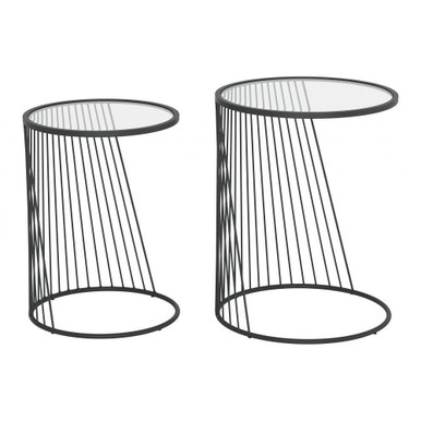 Shine Nesting Table Set 20.9 Inch Tall and 16.3 Inch Wide by Zuo Modern - 101473