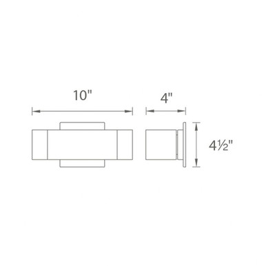 Nia 16W 2 LED Wall Sconce by Modern Forms - WS-39610