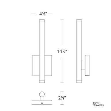 Burning Man 1 Light LED Wall Sconce by Modern Forms - WS-67015