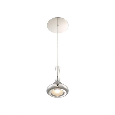 Acid 11W 1 LED Flat Bottom Mini Pendant by Modern Forms - PD-64608-PN