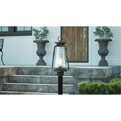 Sutton  1 Light Outdoor Post Lantern  19.25 Inches high by Quoizel  - SUT9009SPB
