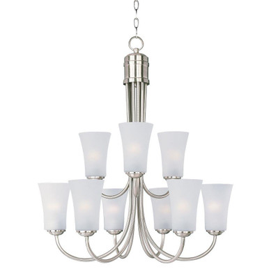 Logan 9 Light Large 2 Tier Chandelier by Maxim - 10046FT
