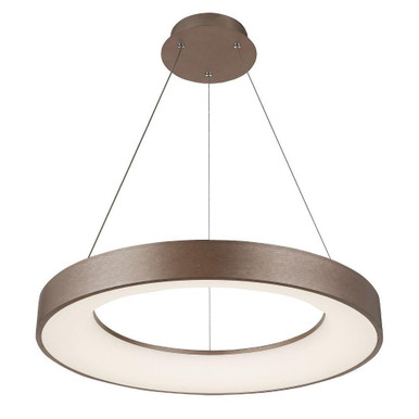 Acryluxe Sway 37W 1 LED Large Pendant by Justice Design - ACR-4062-OPAL-LTBZ