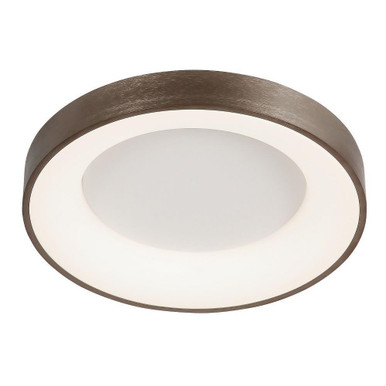 Acryluxe Sway 1 Light 24 Inch Wide Flush Mount by Justice Design - ACR-4052-OPAL-LTBZ