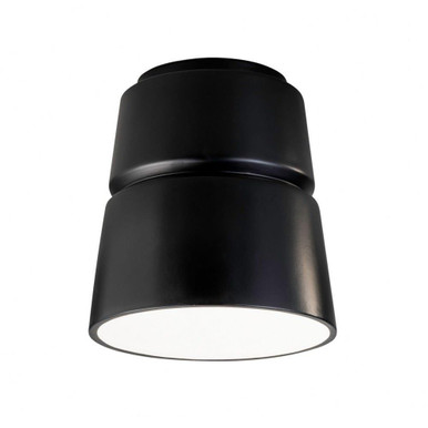 Radiance 1 Light 7.5 Inch Wide Cone Ceramic Flush Mount by Justice Design - CER-6150