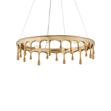 Liquid 6 Light Chandelier 8.75 x 36 Inches Wide by Currey Company - 9000-1230