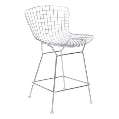 Wire Counter Chair Set 35.8 Inch Tall and 21.3 Inch Wide by Zuo Modern - 188018