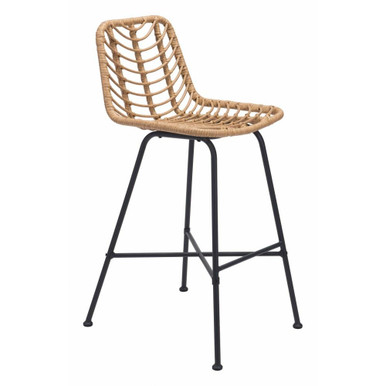 Malaga Bar Chair 41.7 Inch Tall and 19.1 Inch Wide by Zuo Modern - 703949
