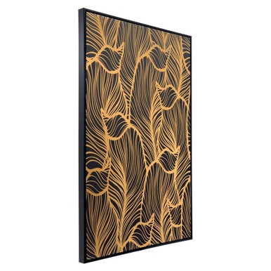 Gold Flora 32.7 Inch Wall Art In Modern by Zuo Modern - A12191