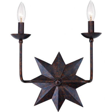 Astro Two Light Sconce In Classic Style 13 x 15.25 Inch by Crystorama - 9232-eb