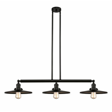 Appalachian Tree Light Island Pendant 44.5 Inch Wide by Innovations - 213-BK-MFR-BK-12